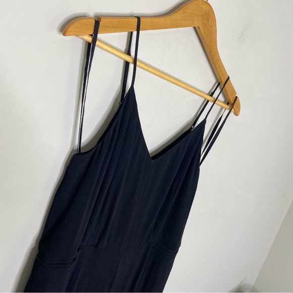 By Anthropologie Black The Essential Slim Jumpsuit Women's Size US 4 - Picture 5 of 12